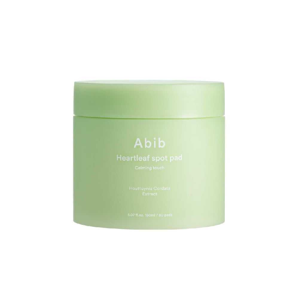 ABIB Heartleaf Spot Pad Calming Touch - is infused with Houttuynia Cordata Extract and Wintergreen Leaf Extract to soothe and calm irritated skin. These pads are designed to provide targeted relief, reduce redness, and hydrate with Sodium Hyaluronate and Allantoin. Perfect for calming sensitive areas, they leave your skin refreshed and balanced