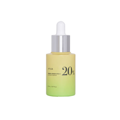 ANUA Green Lemon Vita C Blemish Serum is packed with Lemon Fruit Extract and Ascorbic Acid to brighten and even out your complexion. Infused with a blend of Hyaluronic Acids, Niacinamide, and Ceramide NP, this serum hydrates and strengthens the skin barrier while targeting blemishes and pigmentation. Enhanced with Citrus Oils and Botanical Extracts, it delivers a refreshing boost of antioxidants to promote a radiant, healthy glow. Perfect for addressing dark spots and improving overall skin tone.