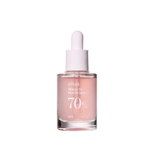 Load image into Gallery viewer, ANUA Peach 70 Niacin Serum features 70.2% Peach Fruit Extract combined with Niacinamide to brighten and even out skin tone. It hydrates and soothes the skin with added Hyaluronic Acid and Centella Asiatica Extract, leaving your complexion refreshed and radiant. Perfect for those seeking a glowing, balanced look.