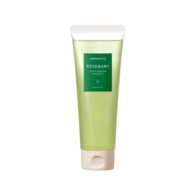 AROMATICA Rosemary Scalp Scaling Shampoo is a refreshing, deep-cleansing shampoo designed to purify and revitalize the scalp. Formulated with 32.7% Rosemary Leaf Extract, Salicylic Acid, and natural botanical oils, it effectively removes buildup, controls excess oil, and gently exfoliates the scalp. Enriched with Biotin, Caffeine, and Niacinamide, it nourishes and strengthens hair from the roots, promoting a healthier scalp and shinier hair. Ideal for those looking to refresh and balance their scalp.