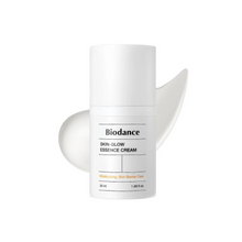 Load image into Gallery viewer, BIODANCE Skin-Glow Essence Cream is a nourishing moisturizer designed to hydrate and brighten your skin. Formulated with Niacinamide, 10 Hyaluronic Acids, Cholesterol, 5 Ceramides, and Triple Probiotic Complex, it helps improve skin texture and radiance. The inclusion of Ceramide strengthens the skin barrier, while the Triple Probiotic Complex enhances skin health and resilience, leaving your complexion smooth and glowing.