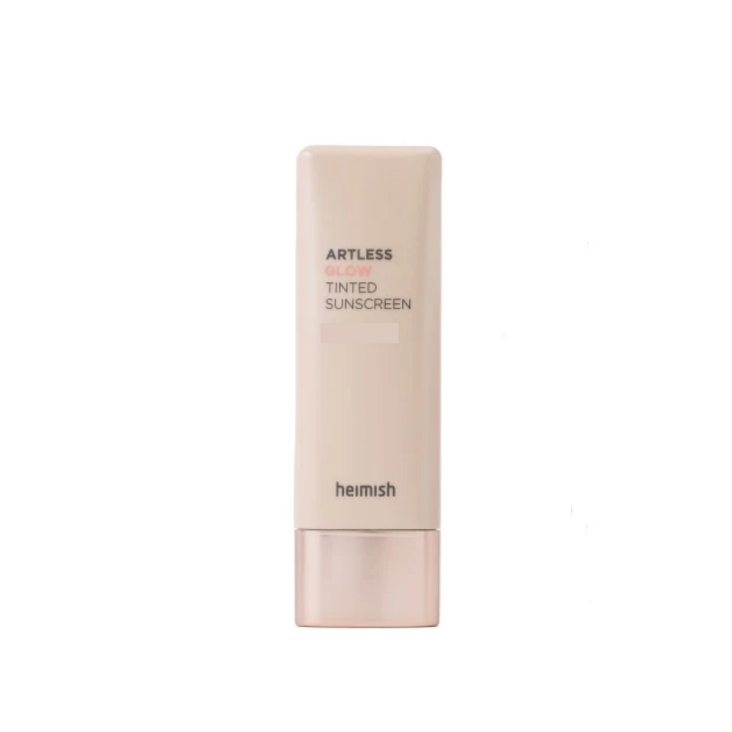 HEIMISH Artless Glow Tinted Cream Shine Beige is a multi-functional tinted cream that combines hydration, sun protection, and a natural glow. Formulated with Niacinamide for brightening and Adenosine for anti-aging care, it evens out skin tone while delivering a radiant, dewy finish. Enriched with Pearl Extract and botanical ingredients like Rosa Canina Fruit Extract and Thyme Leaf Extract, it nourishes and soothes the skin. Perfect for daily wear, this tinted cream provides lightweight coverage and a lumin