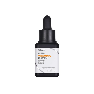 ISNTREE Hyper Vitamin C 23 Serum is a powerful brightening serum formulated with 23% Pure Vitamin C to reduce dark spots, even out skin tone, and enhance radiance. Enriched with Betaine and Panthenol, it hydrates and soothes the skin while promoting a smoother texture. Added Gardenia Florida Fruit Extract and Tocopherol provide antioxidant benefits to protect against environmental damage. Perfect for dull or uneven skin, this serum helps achieve a glowing, revitalized complexion.