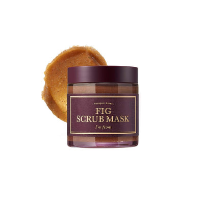 I'M FROM Fig Scrub Mask is a gentle exfoliating mask formulated with 1.2% Fig Fruit Powder to remove dead skin cells and impurities, revealing a smoother and brighter complexion. It contains Sweet Almond Seed Meal and Walnut Shell Powder for a natural exfoliation that helps refine the skin's texture without irritation. Caprylic/Capric Triglyceride ensures the skin remains moisturized, leaving it soft and refreshed. Perfect for those looking to revitalize dull skin, this scrub mask offers gentle exfoliation 