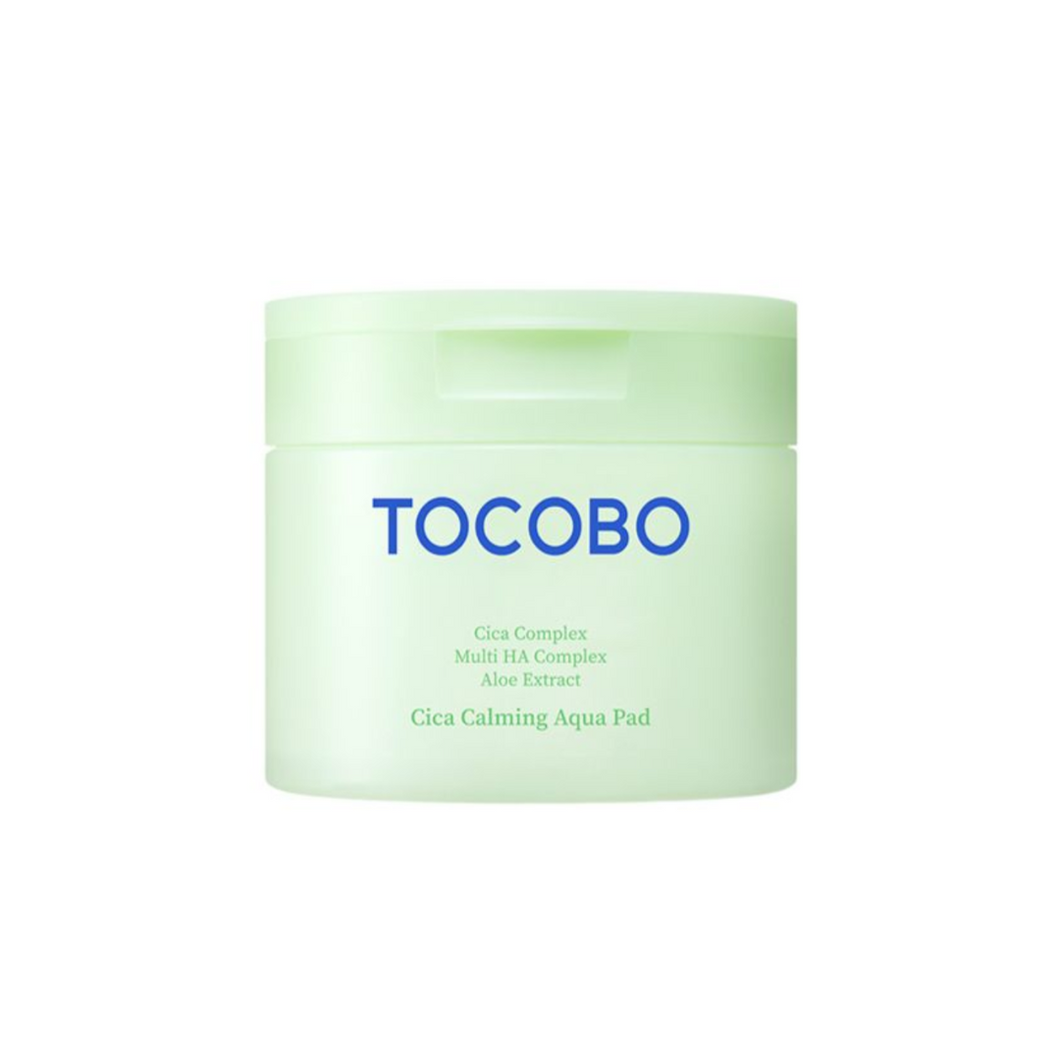 TOCOBO Cica Calming Aqua Pad is a soothing and hydrating solution designed to calm sensitive skin. Infused with Centella Asiatica Leaf Extract and Tea Tree Extract, it helps reduce irritation and redness while promoting a healthy skin barrier. The pads contain a blend of multiple forms of Hyaluronic Acid to deeply hydrate the skin, along with Beta-Glucan and Ceramides to strengthen and protect. With added Niacinamide for brightening, this gentle formula leaves your skin feeling refreshed and calm. Perfect 